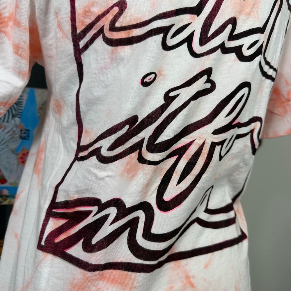 Orange & Pink Tie Dye I Did It For Me‎ w/ Pink Watercolor Effect Boho Summer - Picture 5 of 7